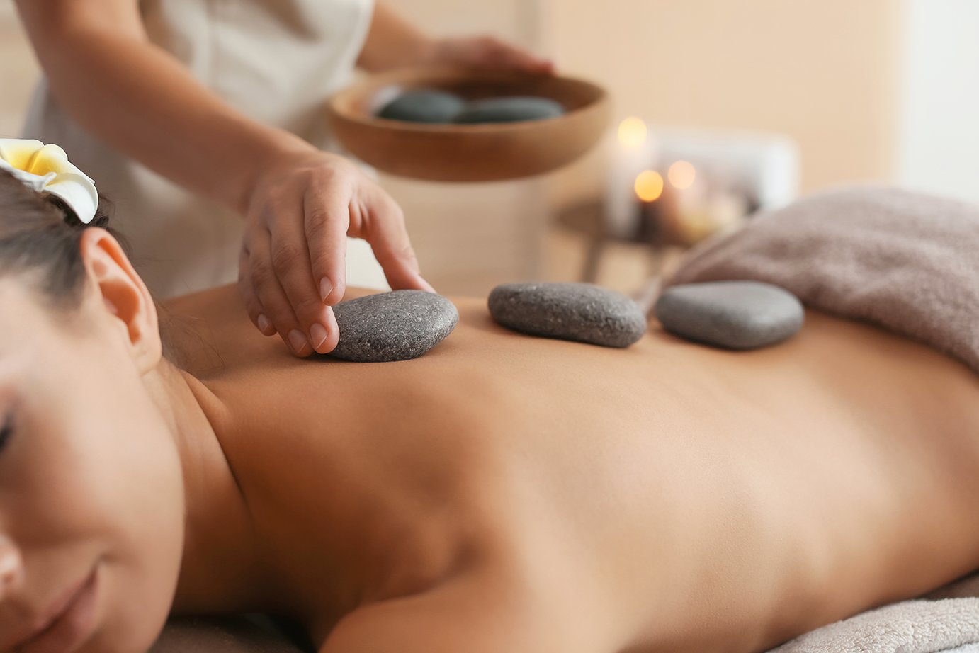 hot-stone massage